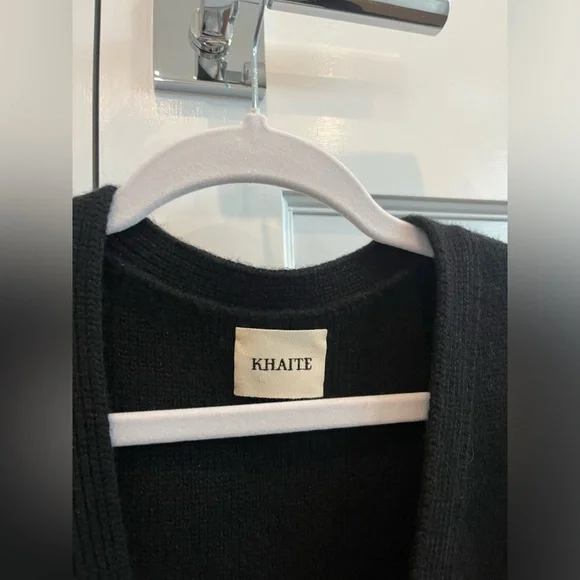 Khaite Scarlet Cashmere Cardigan (Size M, Black) - Picture 6 of 7